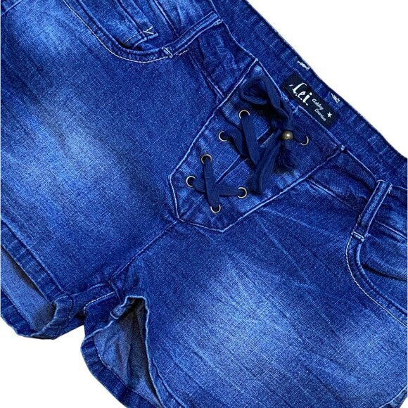 Y2K L.E.I. Ashley Lowrise Lace Up Front Size 11 - Picture 3 of 7